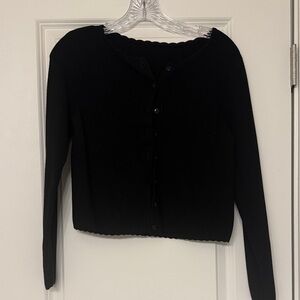 Sezane Scalloped neck  Cardigan